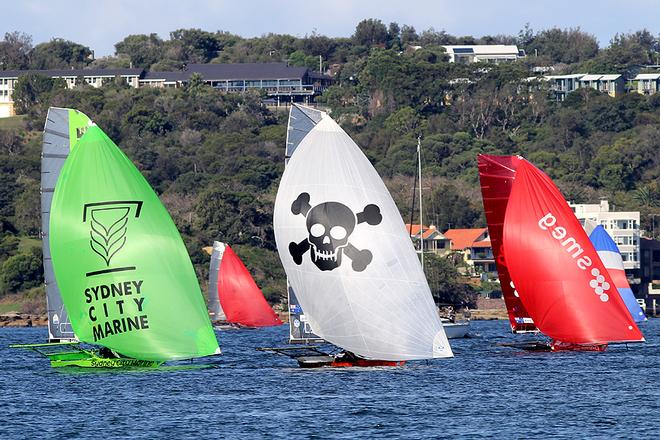 Looking for wind - JJ Giltinan Championship 2014 © Australian 18 Footers League http://www.18footers.com.au